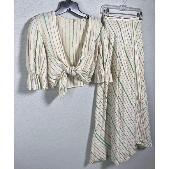 Vintage 1970's Wrap Skirt Set - Picture 5 of 10